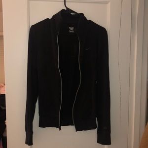 black nike zip up